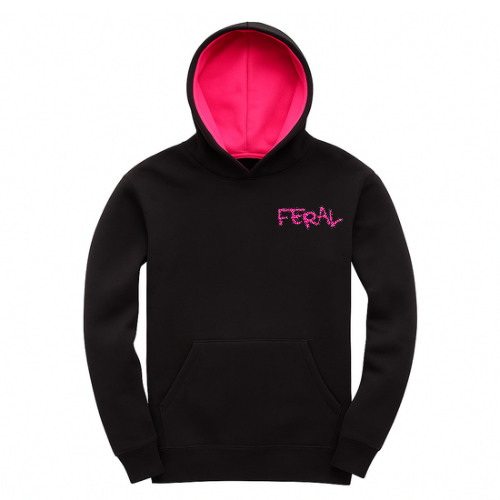 Coloured hood hoodie