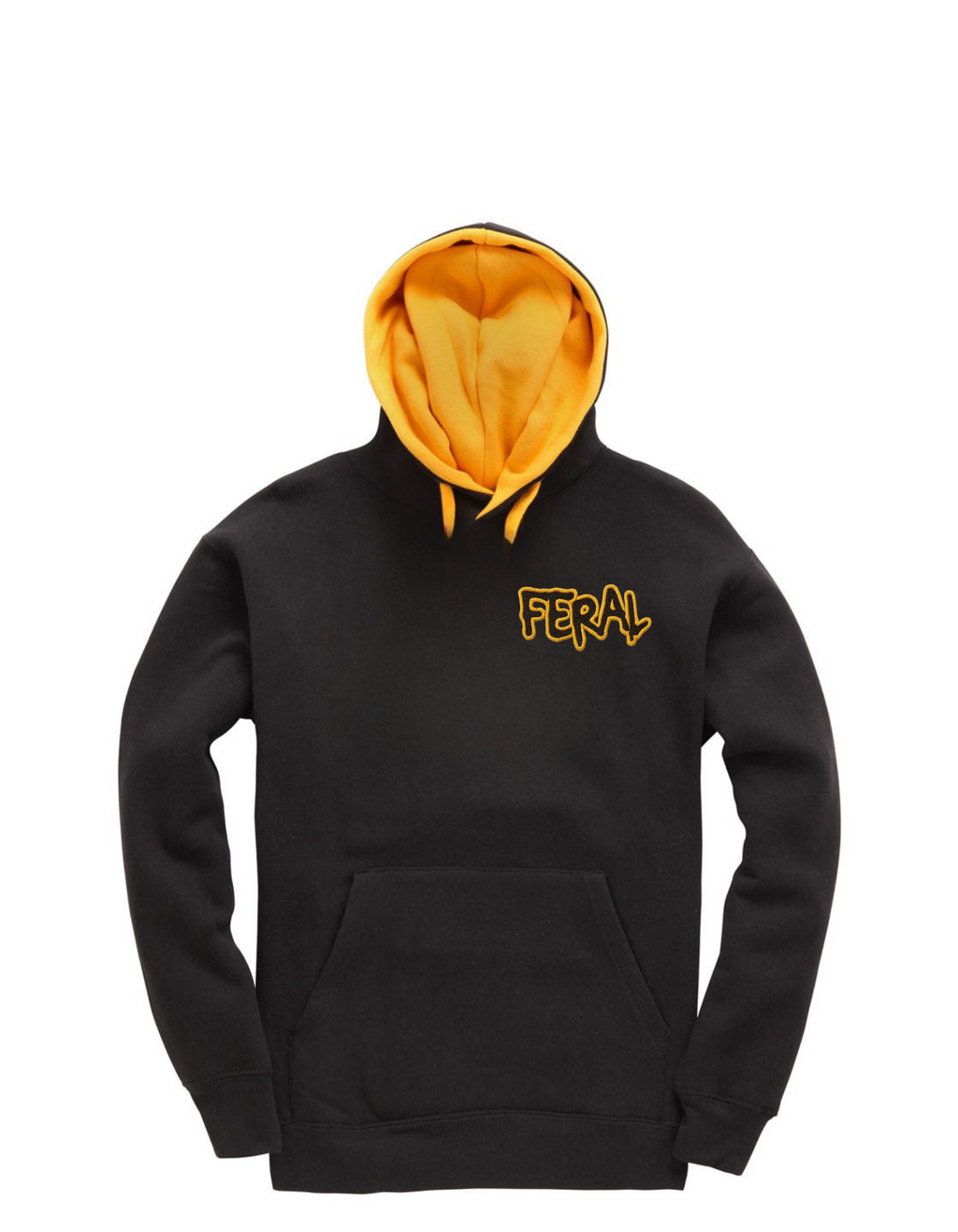 Coloured hood hoodie
